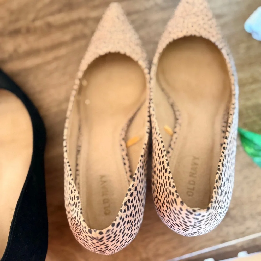 Women's Pump Heels Bundle Size 8 Black & Animal Print Office Career Shoe Neutral